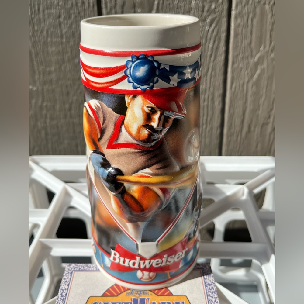 Budweiser Sports Action Play Ball Anheuser-Busch limited ed collectible stein